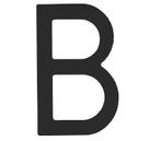 Intersteel Huisletter B 100 mm rvs zwart, Huis en Inrichting, Woonaccessoires | Overige, Nieuw, Ophalen of Verzenden