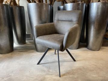 Veiling - Eetkamerstoel Manur (set van 6) Microvezel stof - beschikbaar voor biedingen