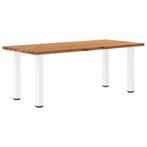 vidaXL Eettafel rechthoekig 200x90x74 cm massief eikenhout, Huis en Inrichting, Tafels | Eettafels, Verzenden, Nieuw