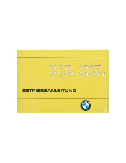 1980 BMW 3 SERIE INSTRUCTIEBOEKJE DUITS, Autos : Divers, Modes d'emploi & Notices d'utilisation, Enlèvement ou Envoi