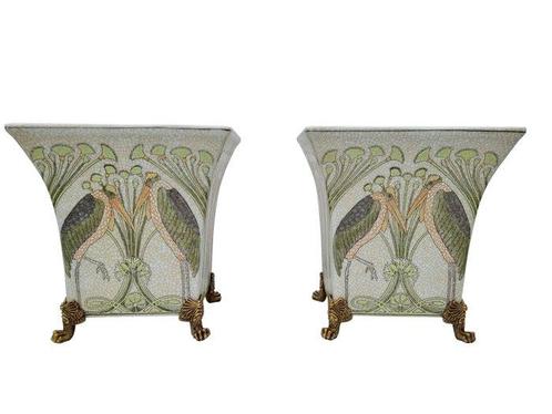 Jardinière (2) - Brons, Porselein, Antiek en Kunst, Curiosa en Brocante
