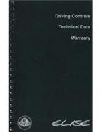 1999 LOTUS ELISE INSTRUCTIEBOEKJE ENGELS