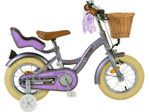 Volare Blossom Kinderfiets - Meisjes - 12 inch - Paars, Huis en Inrichting, Woonaccessoires | Overige, Zo goed als nieuw, Verzenden