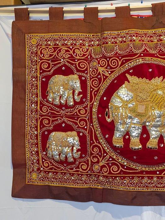 Kalaga 140 cm - stof, metaal, glas, zijde, zijde, katoen -, Antiek en Kunst, Kunst | Niet-Westerse kunst