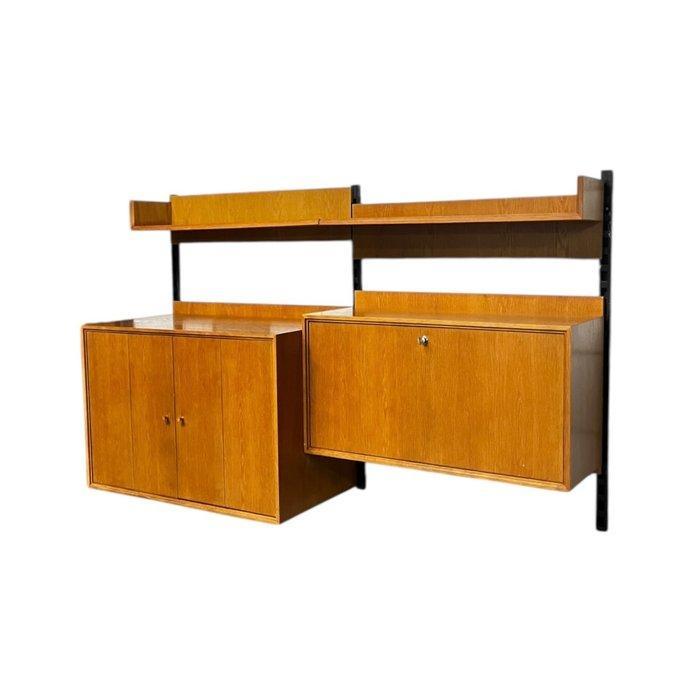 Wandrek - Hout, Metaal - Profiel-paneel-groep, Antiek en Kunst, Kunst | Designobjecten