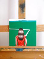 Gerard Boersma (1976) - Kalklijn (painting of a woman