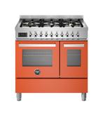 Bertazzoni  Pro96l2eart Fornuis Dual Fuel 90cm Oranje, Elektronische apparatuur, Fornuizen, Ophalen of Verzenden, Nieuw