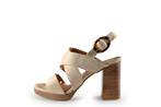Manfield sandalen in maat 36 Beige | 5% korting, Verzenden, Beige, Sandalen of Muiltjes, Manfield