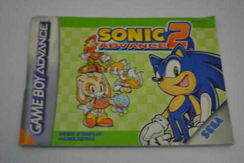Sonic Advance 2 (GBA FAH MANUAL), Games en Spelcomputers, Spelcomputers | Nintendo Consoles | Accessoires