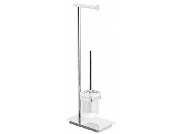 Veiling - Beaux staande closetrol -en borstelhouder Ulis chr, Doe-het-zelf en Bouw, Sanitair