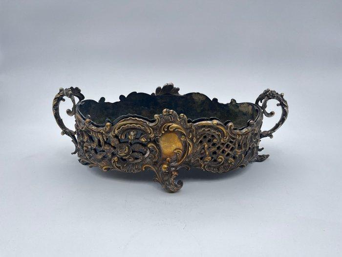 Jardinière - Verzilverd, Zinklegering - Neo-Rococo, met, Antiek en Kunst, Antiek | Overige Antiek