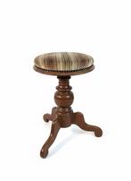 Kruk - Eik - Piano kruk verstverstelba, Antiek en Kunst