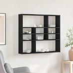 vidaXL Wandschap 90x16x78 cm bewerkt hout zwart eikenkleur, Verzenden, Nieuw