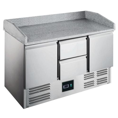 Pizzawerkbank | 368L | 2 Deuren + 2 Laden (1/1 GN) |, Zakelijke goederen, Horeca | Keukenapparatuur, Nieuw in verpakking, Verzenden
