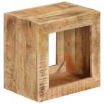 vidaXL Kruk 40x30x40 cm massief mangohout, Huis en Inrichting, Tafels | Bijzettafels, Verzenden, Nieuw