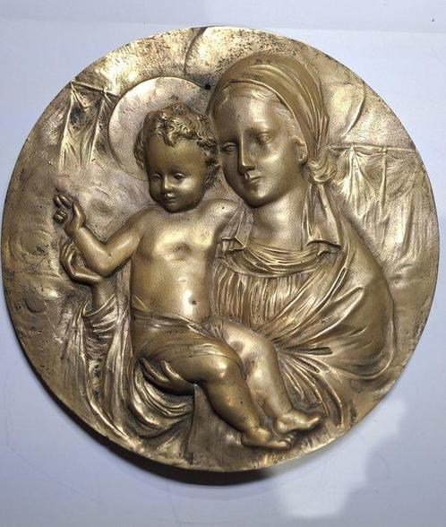 Moederfiguur - Brons - 1800-1850, Antiek en Kunst, Kunst | Niet-Westerse kunst