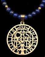 Lapis lazuli - Exorcisme ketting - Sint Benedictus kruis -, Antiek en Kunst