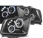 PHARES POUR FORD MUSTANG 04-09 ANGEL EYES LEDS NOIR, Auto-onderdelen, Verlichting, Verzenden, Nieuw