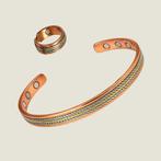 Set koperen gezondheids-klemarmband (6 magneten) plus, Ophalen of Verzenden