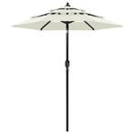 Parasol 3-laags | Retour Deal | Bescherming, Tuin en Terras, Nieuw, 2 tot 3 meter, Stokparasol, Kantelbaar