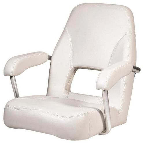 Bieden: Vetus Master white marine fixed pilot seat - CHFASW, Watersport en Boten, Bootonderdelen, Ophalen of Verzenden