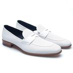 A. Testoni - NO RESERVE - White Perforated Moccasin - UK: 10, Nieuw