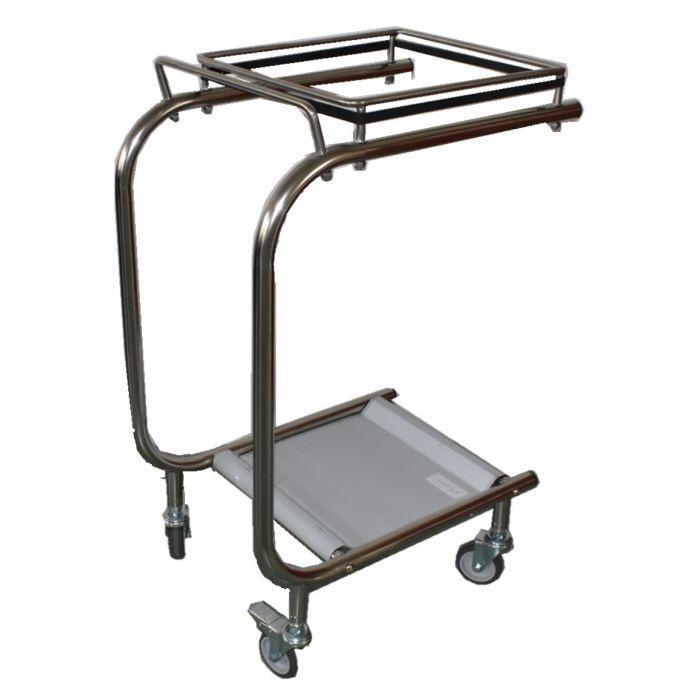 Afvalzakhouder | RVS | Open | Wielen (Geremd) |, Zakelijke goederen, Horeca | Keukenapparatuur, Nieuw in verpakking, Verzenden