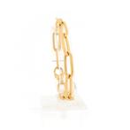 18 Krt. Gouden anker schakel armband; Schaap-/-Citroen |..., Ophalen of Verzenden, Gebruikt, Overige kleuren, Goud