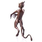 Figuur - Bronzefigur Nackter Teufel - Brons, Antiek en Kunst