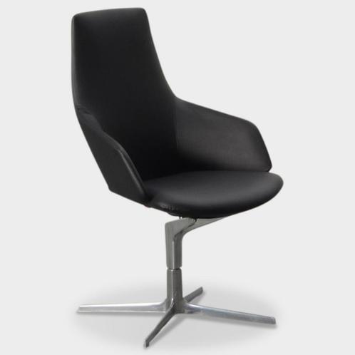 Arper fauteuil, zwart, draaibaar onderstel, Huis en Inrichting, Fauteuils, Gebruikt, Ophalen of Verzenden