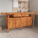 vidaXL Werkbank met lades en bankschroeven 192x62x83 cm, Doe-het-zelf en Bouw, Verzenden, Nieuw
