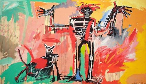 Jean-Michel Basquiat (1960-1988) (after) - Boy and Dog in a, Antiek en Kunst, Kunst | Designobjecten