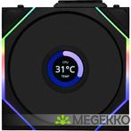 Lian Li UNI FAN TL Wireless LCD Reverse Blade 140mm Black, Computers en Software, Computerkoelers, Verzenden, Nieuw