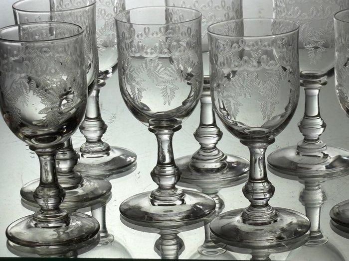 antieke glasses - Drinkglas (10) - Glas, Antiek en Kunst, Antiek | Glaswerk en Kristal