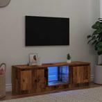 vidaXL Tv-meubel met LED 140x40x35,5 cm bewerkt hout oud, Verzenden, Nieuw