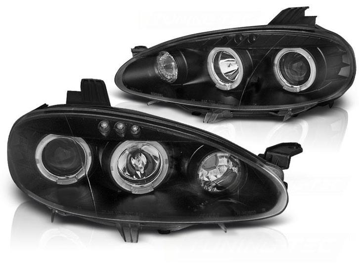Koplampen dual halo rims MAZDA MX5 01-05 ANGEL EYES ZWART, Auto-onderdelen, Verlichting, Nieuw, Ophalen of Verzenden