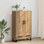 vidaXL Highboard met lade Artisan Eiken Bewerkt hout, Huis en Inrichting, Verzenden, Nieuw