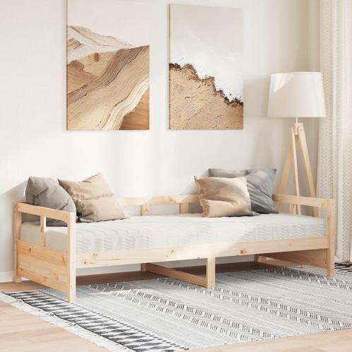 vidaXL Slaapbank met matras 90x200 cm massief grenenhout, Huis en Inrichting, Slaapkamer | Bedden, Nieuw, Verzenden