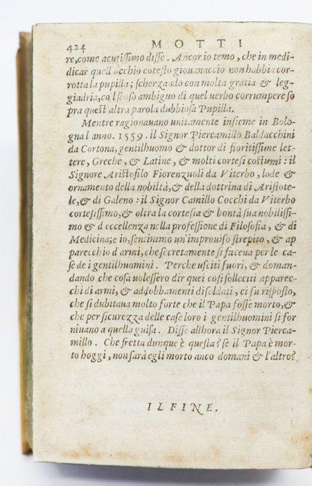 Domenichi - Facetie, Motti, et Burle - 1588, Antiek en Kunst, Antiek | Boeken en Manuscripten