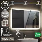 Aquamarin® Led-badkamerspiegel, 50 x 70 cm, condensvrij, dim, Huis en Inrichting, Verzenden, Nieuw
