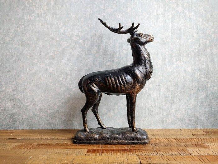 Deer - Beeldje - Gietijzer, Antiek en Kunst, Curiosa en Brocante