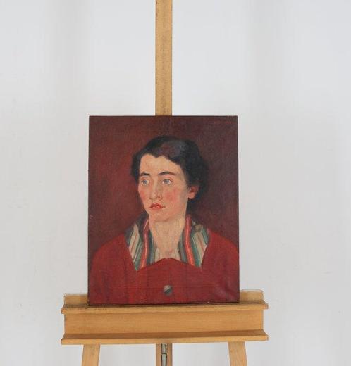 Nicolaas Pieneman (1880-1938) - Portret van een vrouw in het, Antiek en Kunst, Kunst | Schilderijen | Klassiek