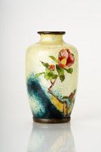 Vaas - Smalto Cloisonnè - Twee ginbari cloisonnè vazen, Antiek en Kunst