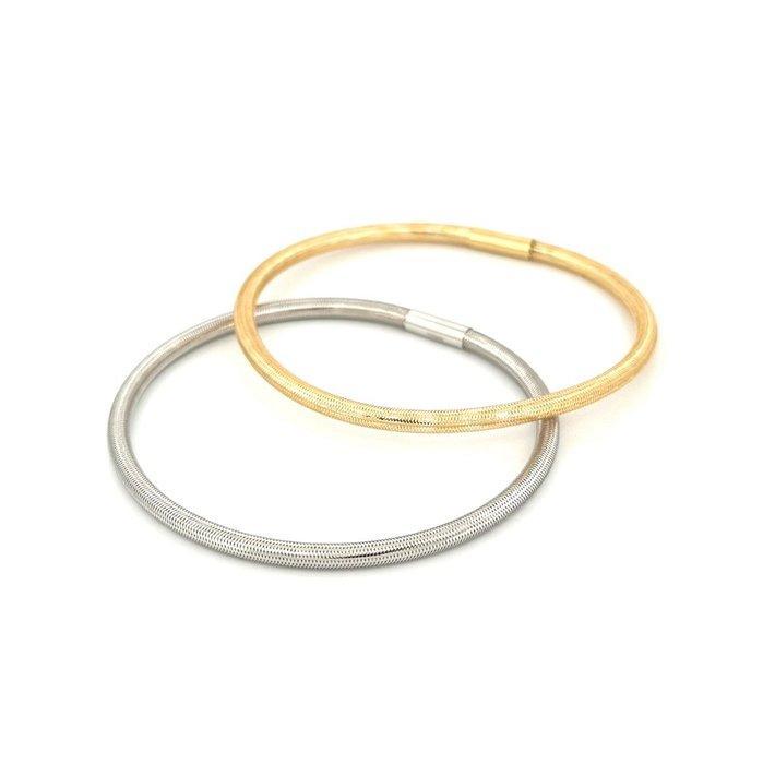 Handmade - Armband - Coppia di bracciali - 3.4 g - 18 karaat, Handtassen en Accessoires, Armbanden