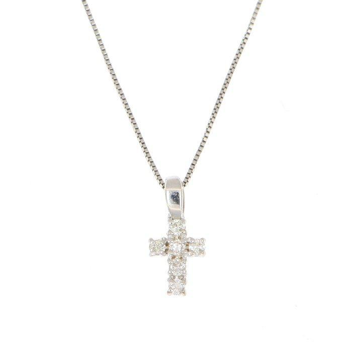 Zonder Minimumprijs - Halsketting - 18 karaat Witgoud, Handtassen en Accessoires, Kettingen