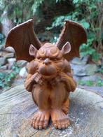 sculptuur, SITTING GARGOLYE, DEMON - 16 cm - Gietijzer, Antiek en Kunst, Curiosa en Brocante