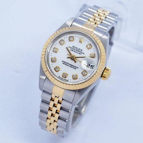 Rolex - Oyster Perpetual Datejust Ladies Diamonds - Ref., Handtassen en Accessoires, Horloges | Heren
