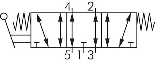 5/3 G1/4 (G1/8) Middenuitlaat Handbediend Ventiel, Doe-het-zelf en Bouw, Overige Doe-Het-Zelf en Bouw, Verzenden