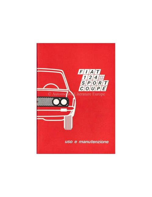 1970 FIAT 124 SPORT COUPE INSTRUCTIEBOEKJE ITALIAANS, Auto diversen, Handleidingen en Instructieboekjes