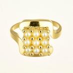 Ring - 18 karaat Geel goud Parel, Nieuw